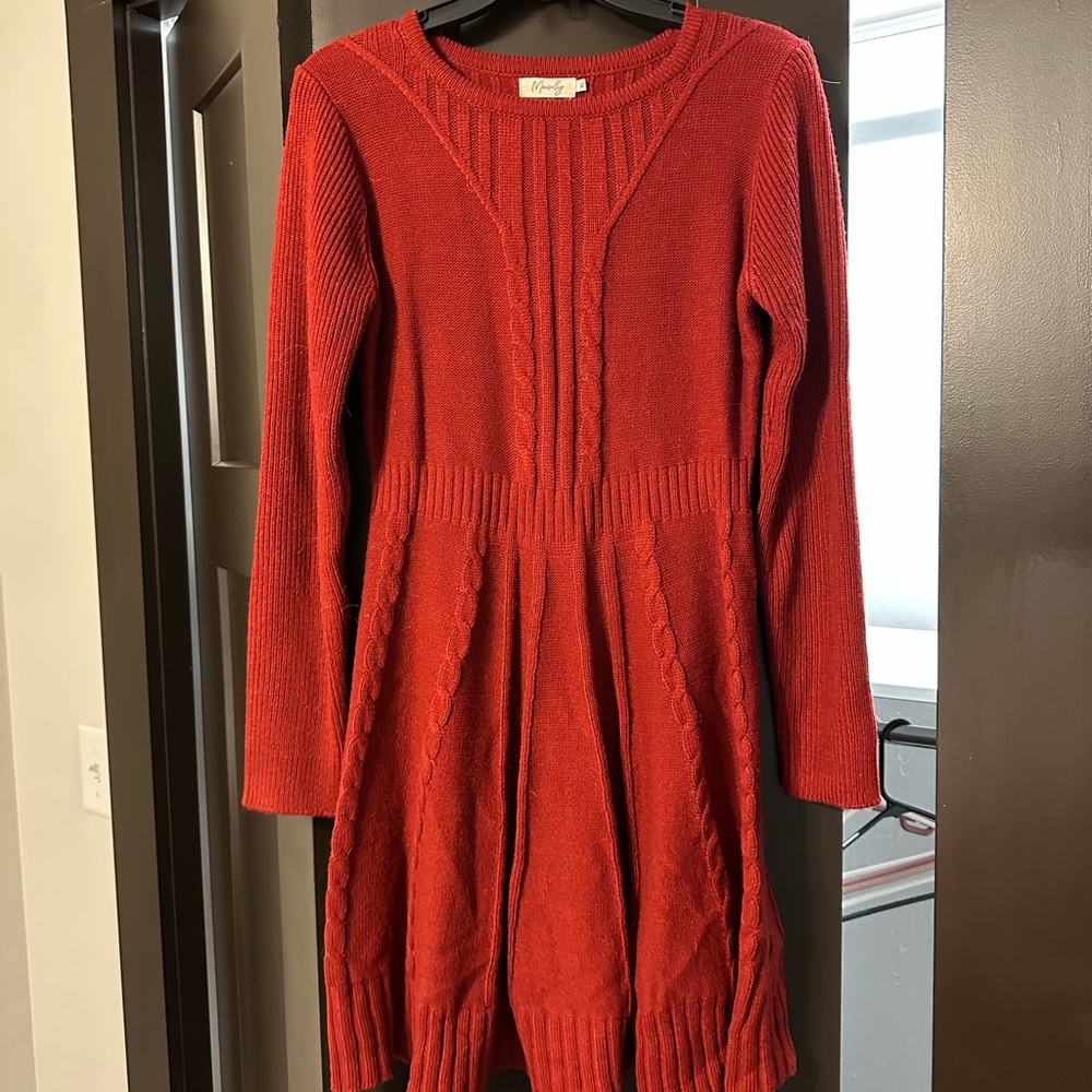 Red Sweater Dress